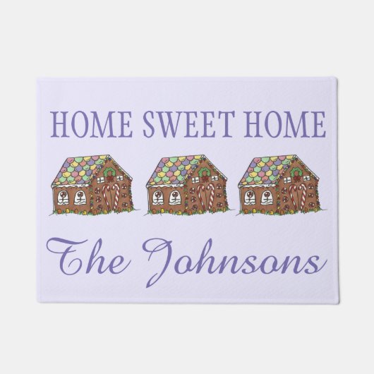 Thuis Sweet Home Snoep - Kerstontbijt Deurmat (Voorkant)