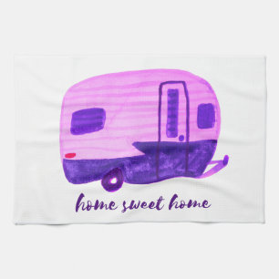 THUIS SWEET HOME Trailer Camper RV Theedoek