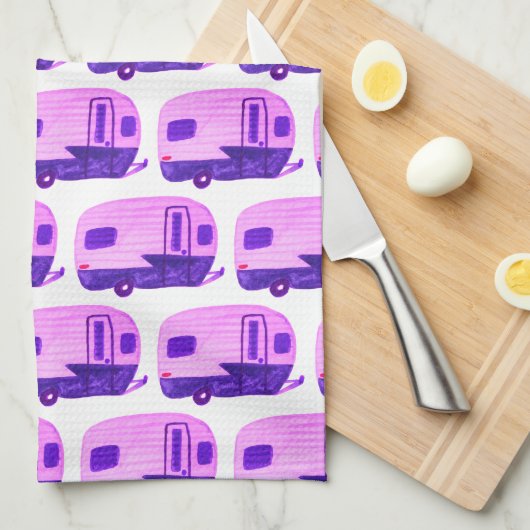 THUIS SWEET HOME  Trailer Camper RV Theedoek (Quarter Fold)