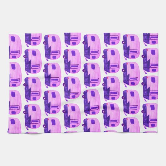 THUIS SWEET HOME  Trailer Camper RV Theedoek (Horizontaal)