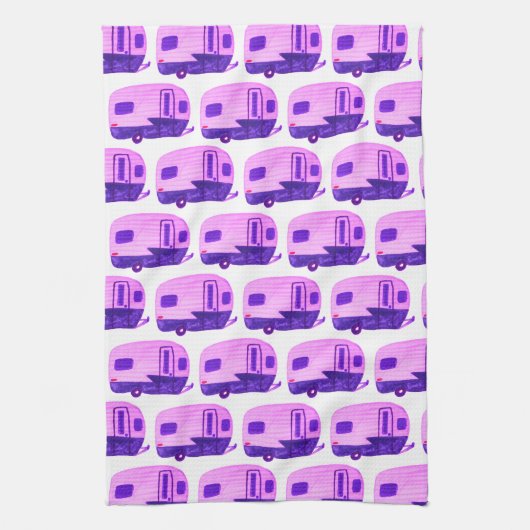 THUIS SWEET HOME  Trailer Camper RV Theedoek (Verticaal)