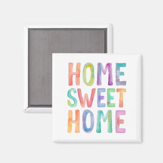 THUIS SWEET HOME WATERVERF | MAGNET (Voorkant / Achterkant)