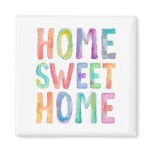THUIS SWEET HOME WATERVERF | MAGNET