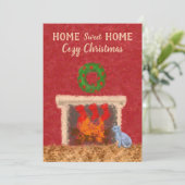 Thuis - Sweet startpunt - Cozy kerstvisurromwand Kaart (Staand voorkant)