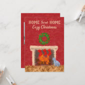 Thuis - Sweet startpunt - Cozy kerstvisurromwand Kaart (Voorkant / Achterkant in situ)