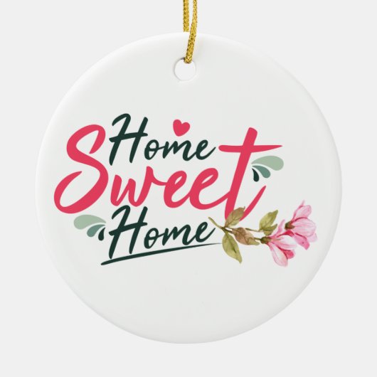 THUIS SWEET THUIS KERAMISCH ORNAMENT (Voorkant)