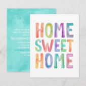 THUIS SWEET THUIS | OPENBARE HUISPARTIJEN KAART (Voorkant / Achterkant)