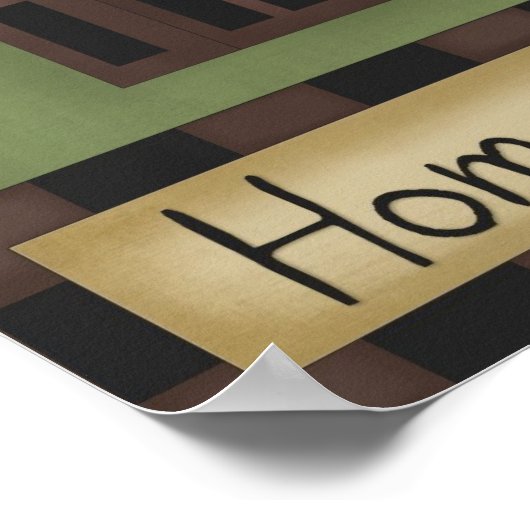 THUIS SWEET THUIS POSTER (Hoek)