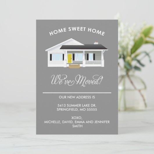 THUIS SWEET THUIS | VERPLAATSING VAN AANKONDIGINGE AANKONDIGING (Staand voorkant)