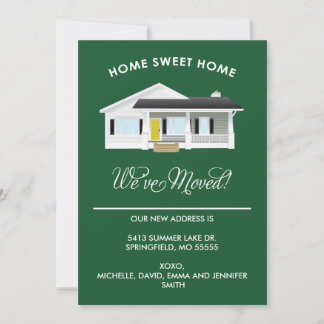 THUIS SWEET THUIS | VERPLAATSING VAN AANKONDIGINGE FEESTDAGENKAART