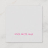 THUIS SWEET THUIS VIERKANTE VISITEKAARTJE (Achterkant)