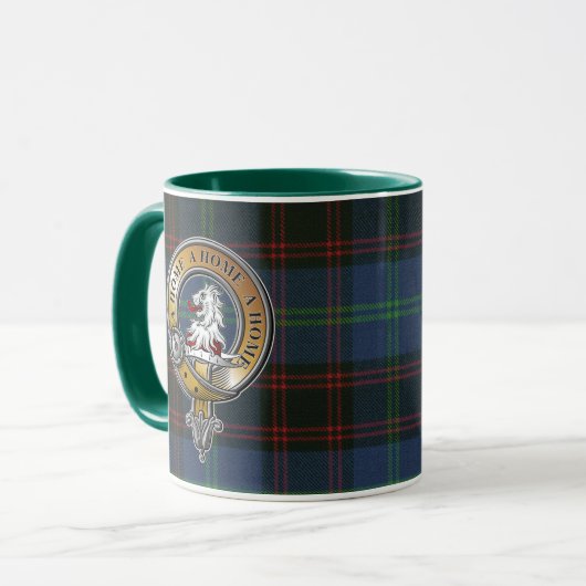 Thuis Tartan & Badge Mok (Voorkant links)