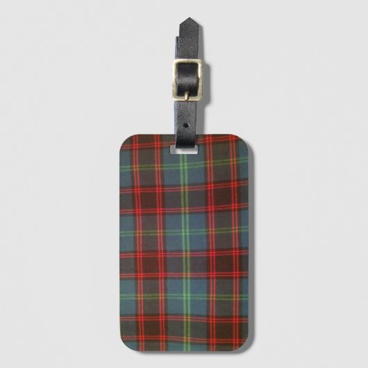 Thuis Tartan Bagagelabel (Voorkant (verticaal))