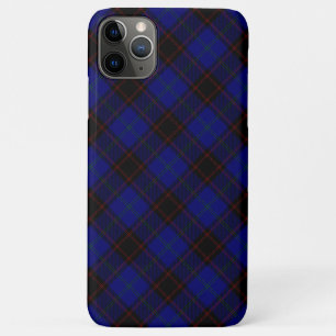 Thuis tartan blauwe zwarte vlecht Case-Mate iPhone case