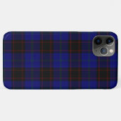 Thuis tartan blauwe zwarte vlecht Case-Mate iPhone case (Achterkant (horizontaal))