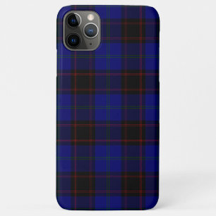 Thuis tartan blauwe zwarte vlecht Case-Mate iPhone case