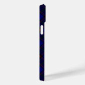 Thuis tartan blauwe zwarte vlecht Case-Mate iPhone case (Achterkant / Rechts)