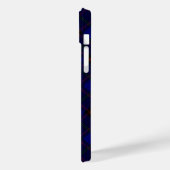 Thuis tartan blauwe zwarte vlecht Case-Mate iPhone case (Achterkant / Links)