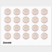 Thuis trouwtaartmaker ronde sticker (Vel)