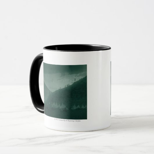 Thuis van de bergbeker mok (Voorkant links)