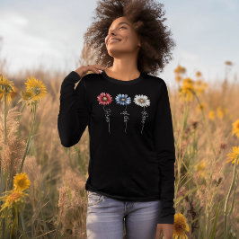 Thuis van de Brave Americana Bloemenstukken Tri-Blend Shirt