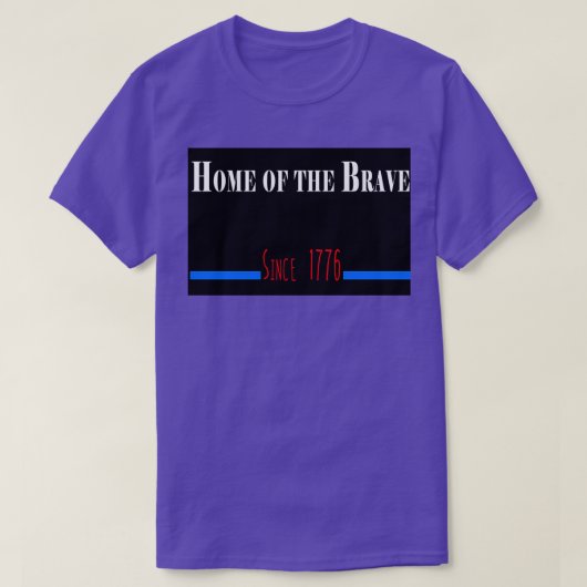 Thuis van de Brave Grote 4 juli Patriotic Quo T-shirt (Design voorkant)