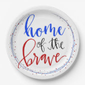 Thuis van de Brave Papieren Bordje (Voorkant)