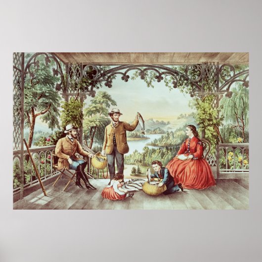 Thuis van de Brook, de Lucky Fishermen Poster (Voorkant)