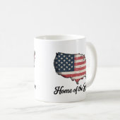 Thuis van de Dappere 4 juli Patriotisch Koffiemok (Voorkant rechts)