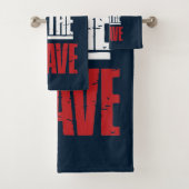 Thuis van de dappere bad handdoek (Insitu)