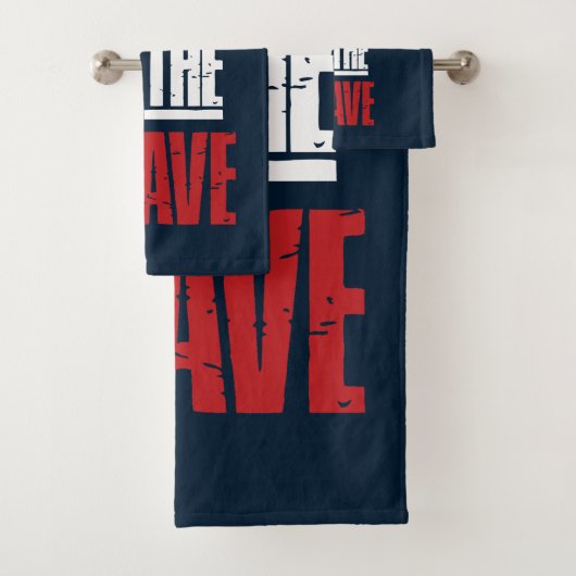 Thuis van de dappere bad handdoek (Insitu)