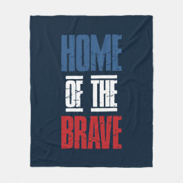Thuis van de dappere fleece deken