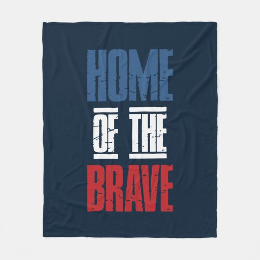 Thuis van de dappere fleece deken (Voorkant)