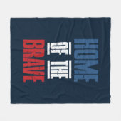 Thuis van de dappere fleece deken (Voorkant (Horizontaal))