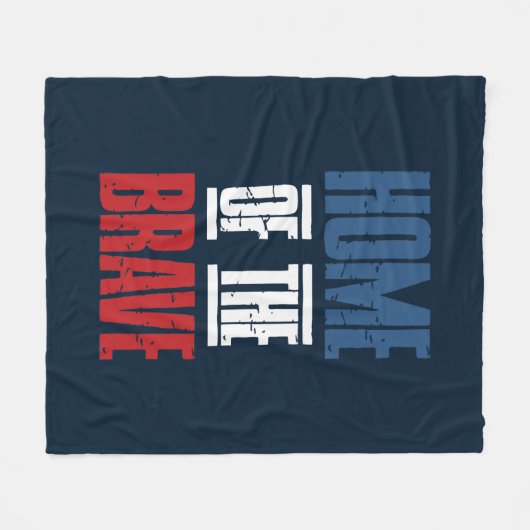 Thuis van de dappere fleece deken (Voorkant (Horizontaal))