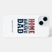 Thuis van de dappere papa telefoonhoesje gepersona Case-Mate iPhone case (Achterkant (horizontaal))