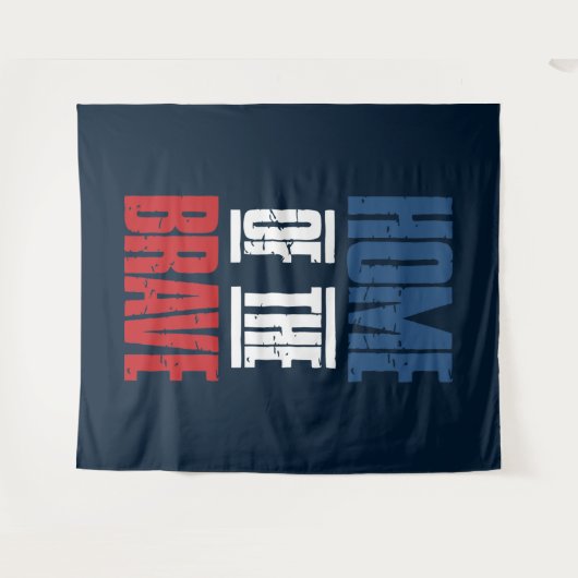 Thuis van de dappere wandkleed (Voorkant (horizontaal))