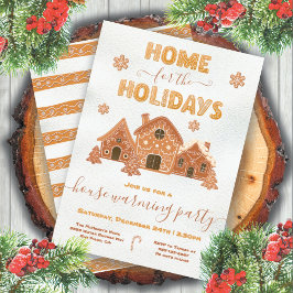 Thuis van de Feestdagen House Warming Party Kaart