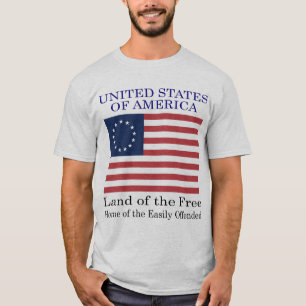 Thuis van de gemakkelijk beledigde t-shirt