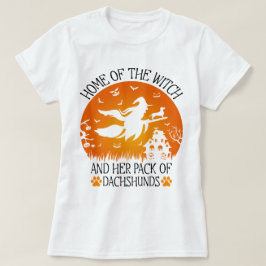 Thuis van de heks en haar pakje teckels cool t-shirt