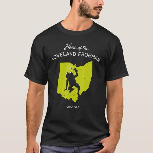 Thuis van de Loveland Frogman Ohio Usa 1 T-shirt (Voorkant)