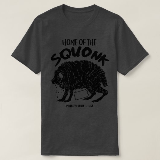 Thuis van de Squonk Cryptid T-shirt (Design voorkant)