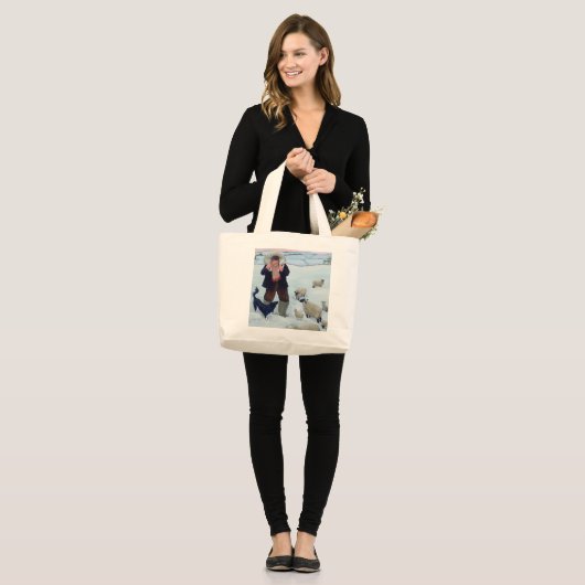 Thuis van de Vold Grote Tote Bag (Voorkant (model))