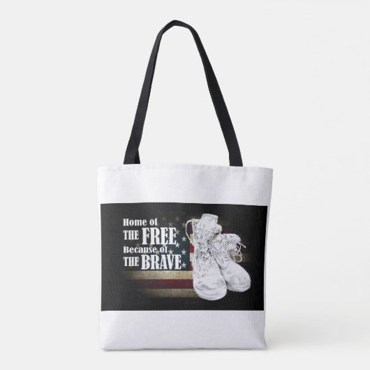 Thuis van de vrije Canvas tas (Achterkant)