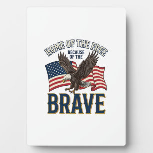 Thuis van de Vrije Dappere Adelaar Patriottisch Sh Fotoplaat