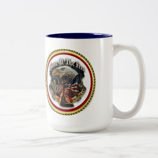 THUIS VAN DE VRIJE TWEEKLEURIGE KOFFIEMOK (Rechts)