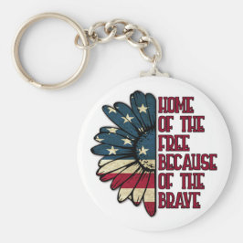 Thuis van de Vrije vanwege de Brave Sleutelhanger