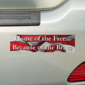 Thuis van de Vrije vanwege de Brave Sticker (Op auto)