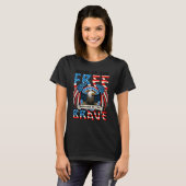 Thuis van de vrije vanwege de dappere adelaar 4e v t-shirt (Voorkant volledig)