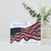Thuis van de vrije ... Veterans Day Briefkaart (Staand voorkant)